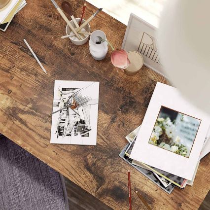 Kirjoituspöytä SOLEA ruskea/musta