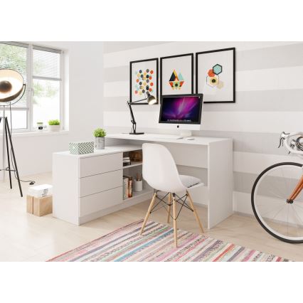 Kirjoituspöytä TUNGO valkoinen