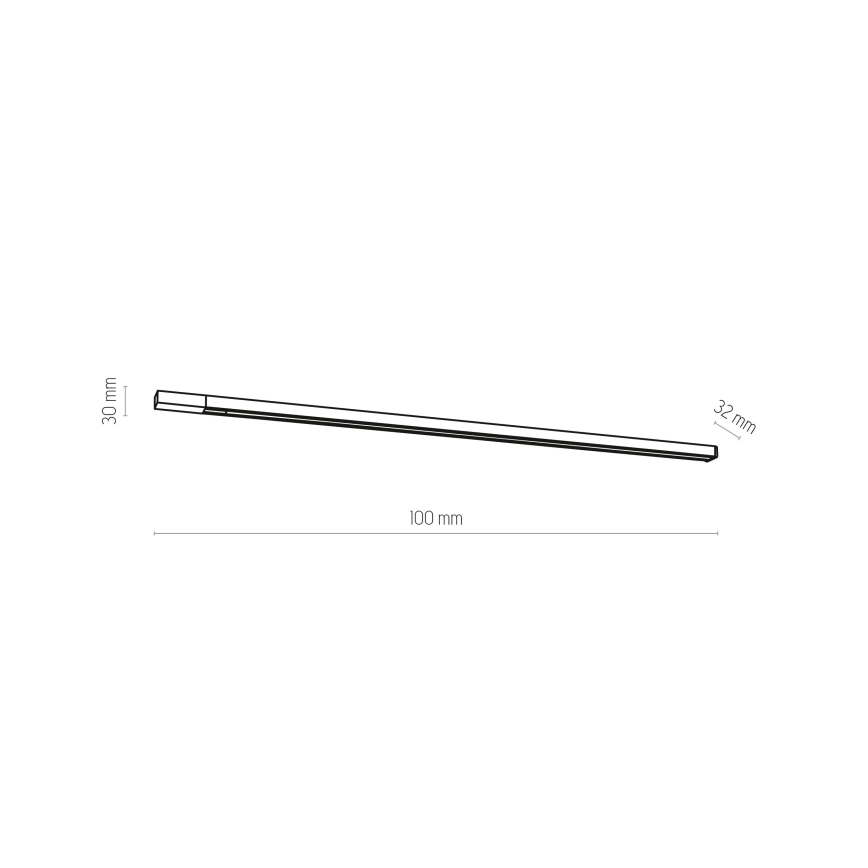 Kiskojärjestelmä 3-vaihe TRACER 1 m musta