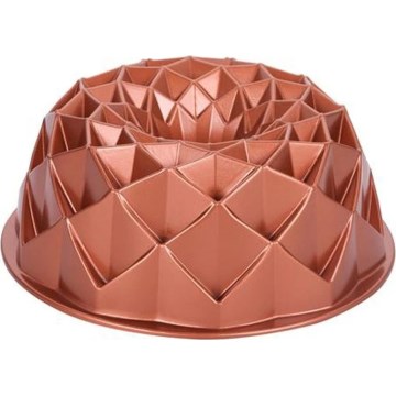 KITCHISIMO 24 cm bundt-kakkuvuoka, timantti/kupari