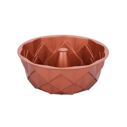 KITCHISIMO 24 cm bundt-kakkuvuoka, timantti/kupari