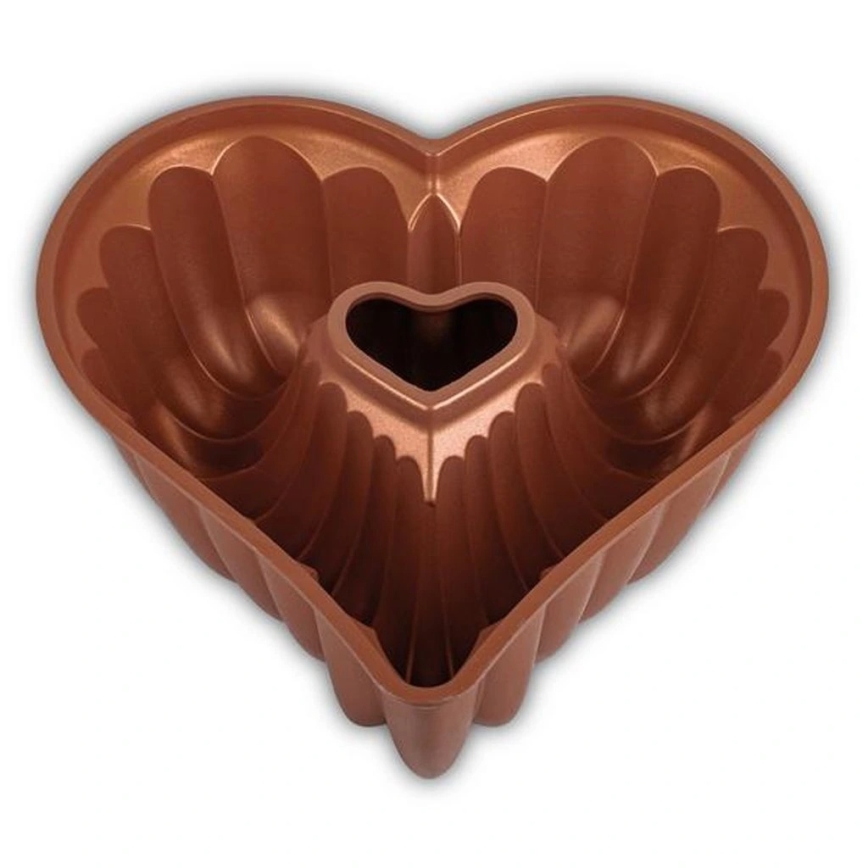 KITCHISIMO sydänkakkuvuoka/kuparinvärinen