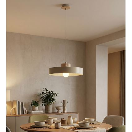 KIVI-riippuvalaisin johdolla 1xE27/15W/230V beige