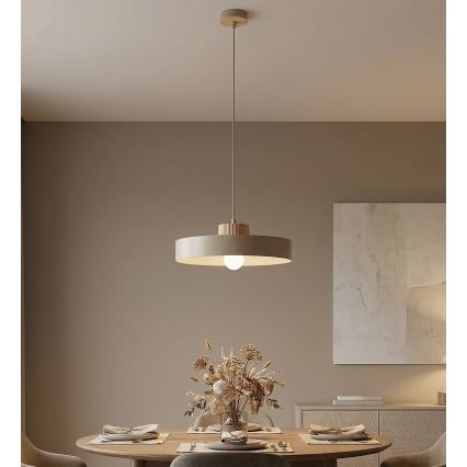 KIVI-riippuvalaisin johdolla 1xE27/15W/230V beige