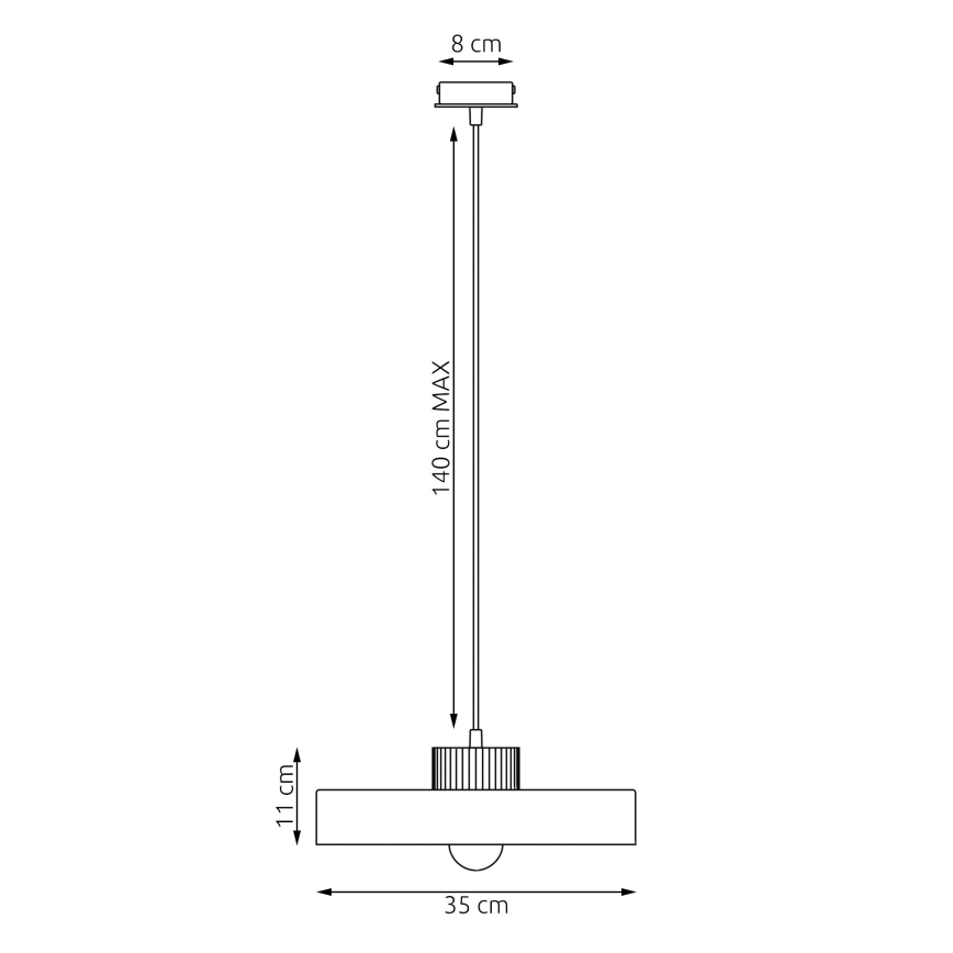 KIVI-riippuvalaisin johdolla 1xE27/15W/230V beige