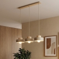 KIVI-riippuvalaisin johdolla 3xE27/15W/230V beige
