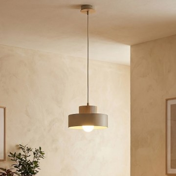 KIVI-riippuvalaisin vaijerilla 1xE27/15W/230V beige