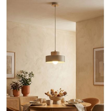 KIVI-riippuvalaisin vaijerilla 1xE27/15W/230V beige