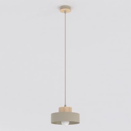 KIVI-riippuvalaisin vaijerilla 1xE27/15W/230V beige