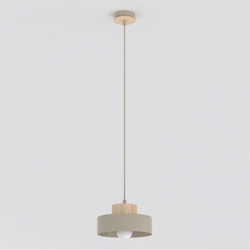KIVI-riippuvalaisin vaijerilla 1xE27/15W/230V beige