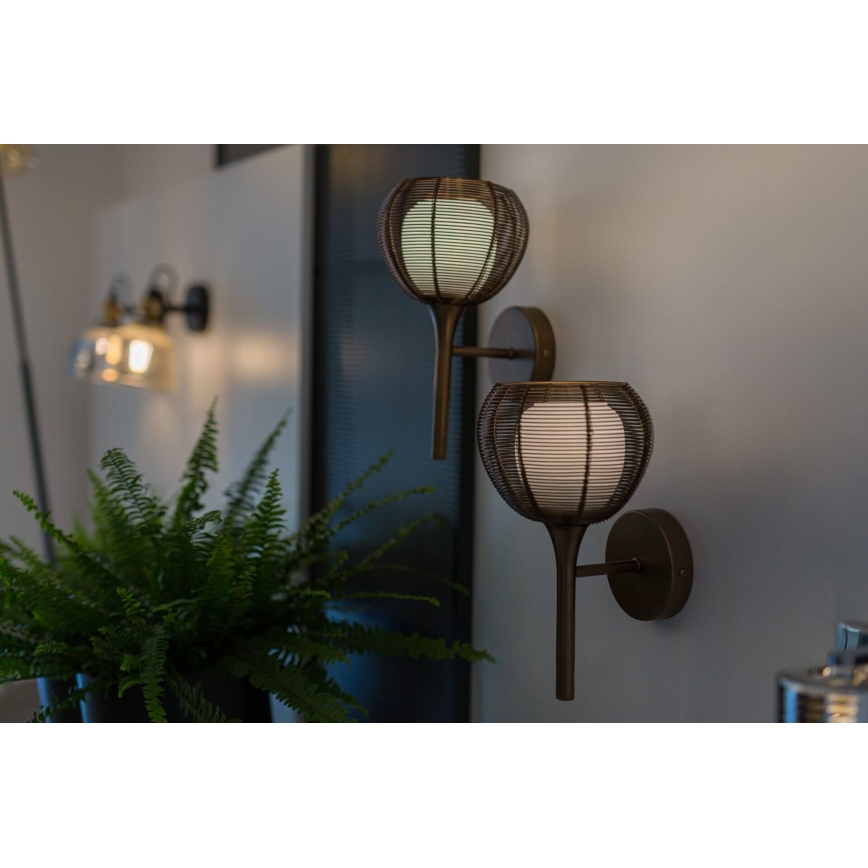 Seinävalaisin NEST 1xE14/6W/230V kupari