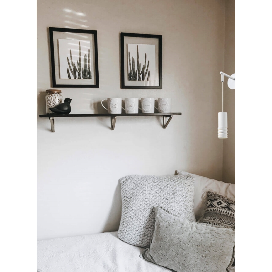 Seinävalaisin DRILL 1xGU10/4W/230V valkoinen