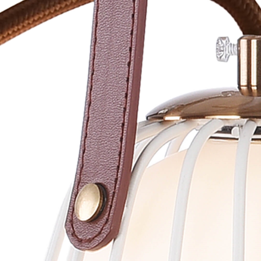 Seinävalaisin MEMORY 1xG9/4W/230V valkoinen/ruskea