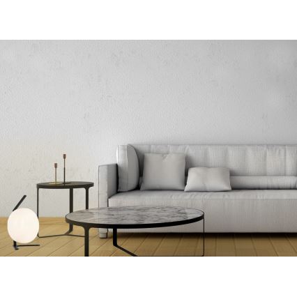 Pöytävalaisin VESTA 1xE27/7W/230V valkoinen/musta