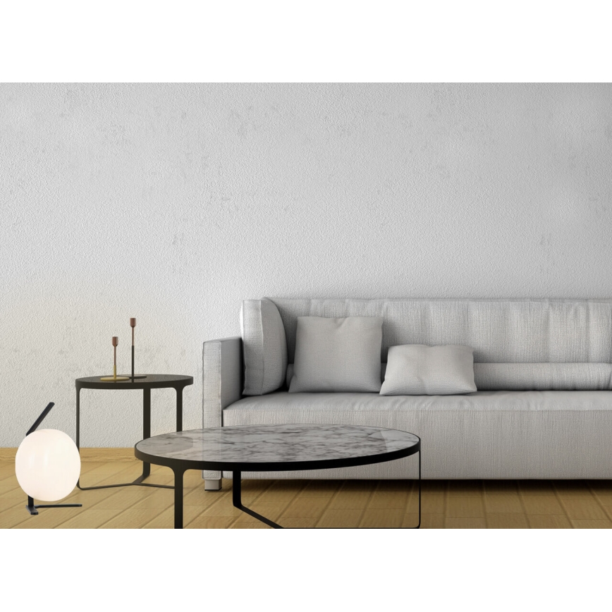 Pöytävalaisin VESTA 1xE27/7W/230V valkoinen/musta