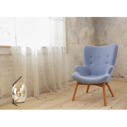 Pöytävalaisin VESTA 1xE27/7W/230V beige/musta