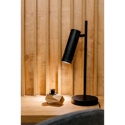 Pöytävalaisin DRILL 1xGU10/4W/230V musta