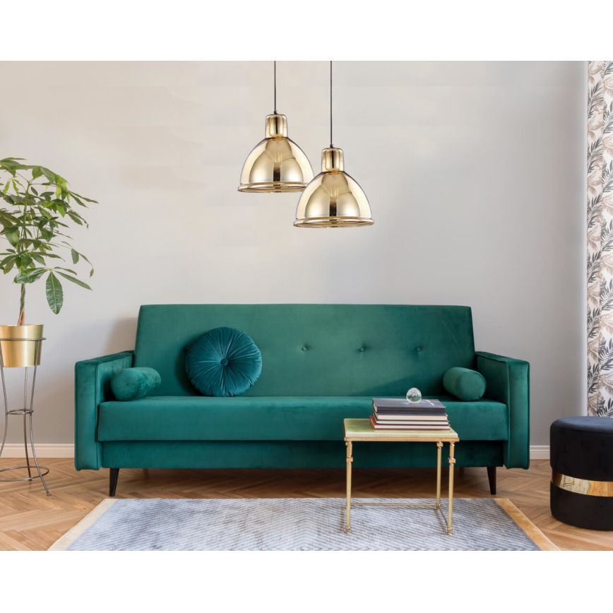 Kattokruunu johdossa CREATE 1xE27/11W/230V kultainen