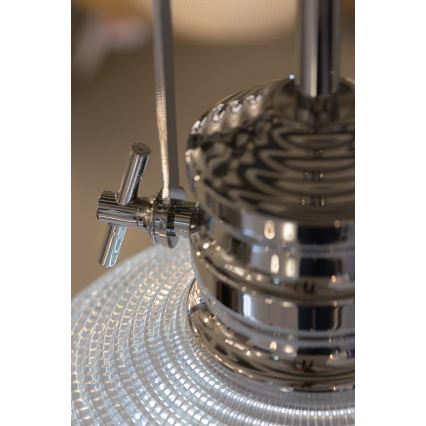 Kattokruunu tangossa THOR 1xE27/11W/230V kiiltävä kromi