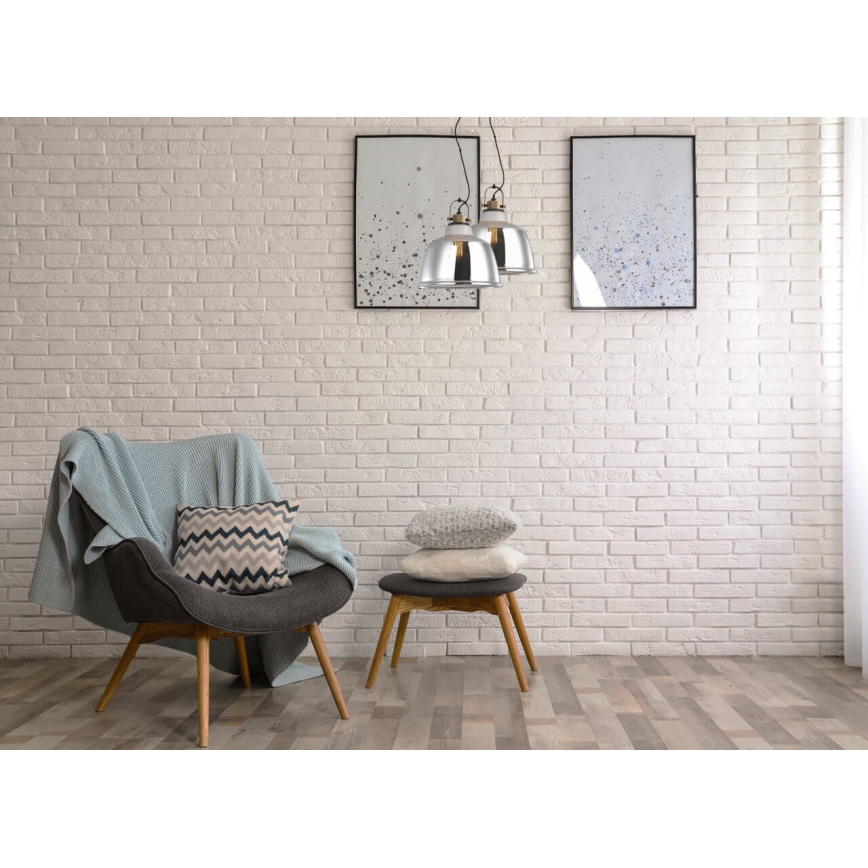 Kattokruunu johdossa ASGARD 1xE27/11W/230V hopea