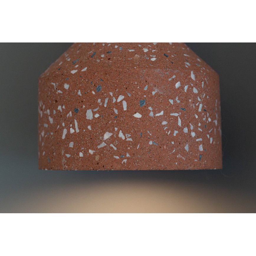 Riippuvalaisin RESIN 1xE27/11W/230V vaaleanpunainen/musta