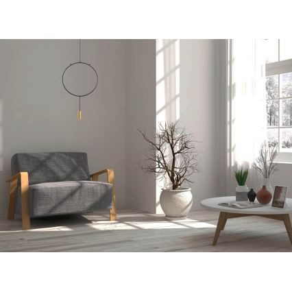 Riippuvalaisin ARCADE 1xGU10/5W/230V musta/kulta