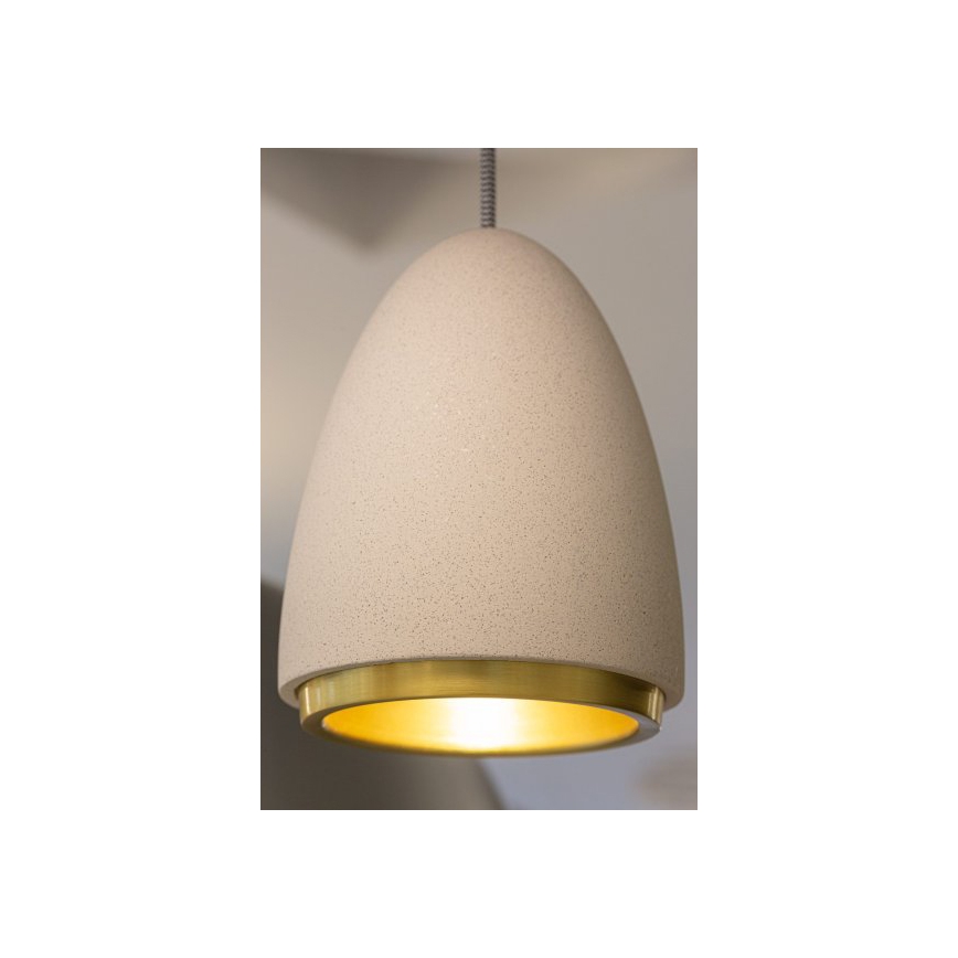 Riippuvalaisin CONCRETE 1xGU10/5W/230V harmaa/kulta