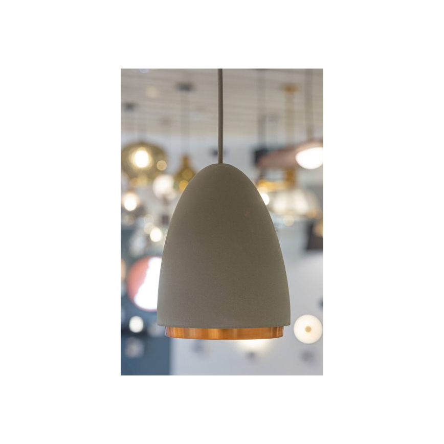 Riippuvalaisin CONCRETE 1xGU10/5W/230V harmaa/kupari