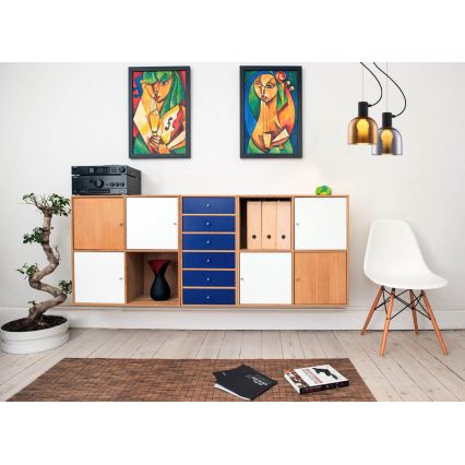 Kattokruunu johdossa FIRE 1xE27/9W/230V harmaa/musta