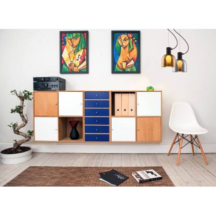 Kattokruunu johdossa FIRE 1xE27/9W/230V ruskea/musta