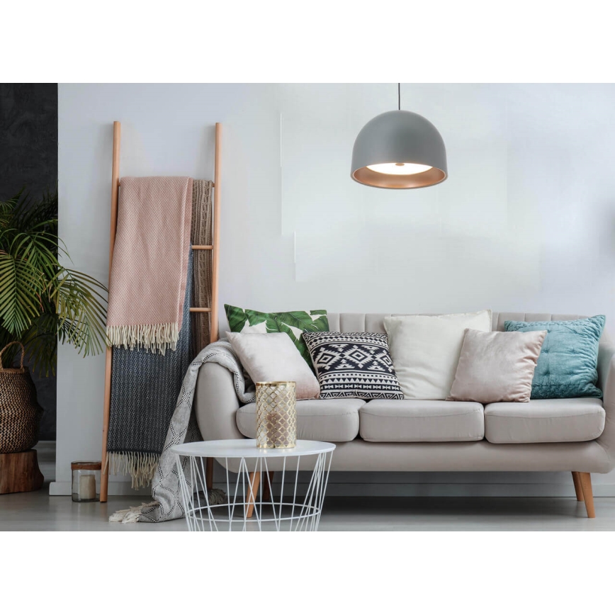 Riippuvalaisin GRAVITY 3xE27/7W/230V harmaa