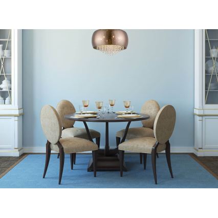 Kristalli kattovalo MINERVA 5xG9/3W/230V kupari