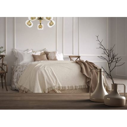 Pinta-asennettava kattokruunu KLASS 5xG9/3W/230V kulta