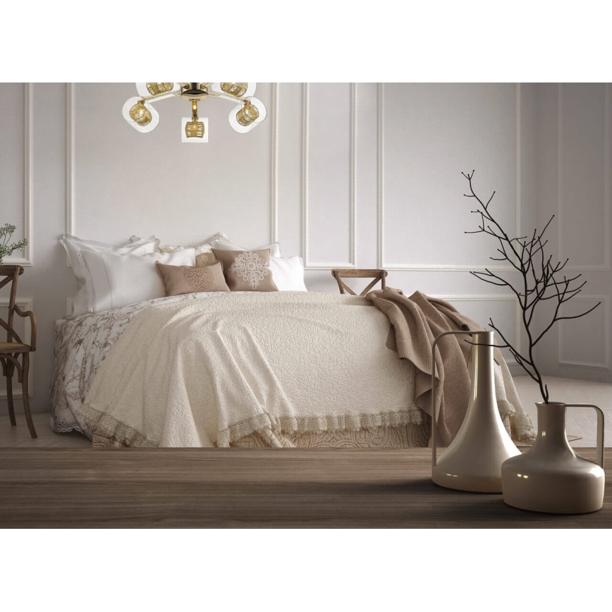 Pinta-asennettava kattokruunu KLASS 5xG9/3W/230V kulta