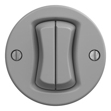 Kliklap - Retro kaksipainike, kehyksetön, harmaa