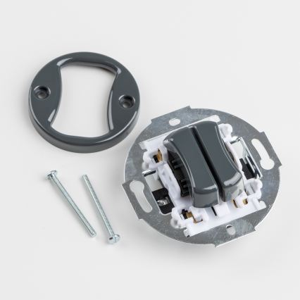 Kliklap - Retro kehyksetön kaksoispainike, antrasiitti