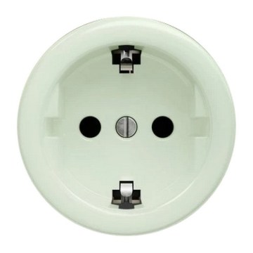 Kliklap - Retro kehyksetön kodin pistorasia SCHUKO 230V/16A mintunvihreä