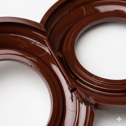 Kliklap - Retro-kehys, tummanruskea