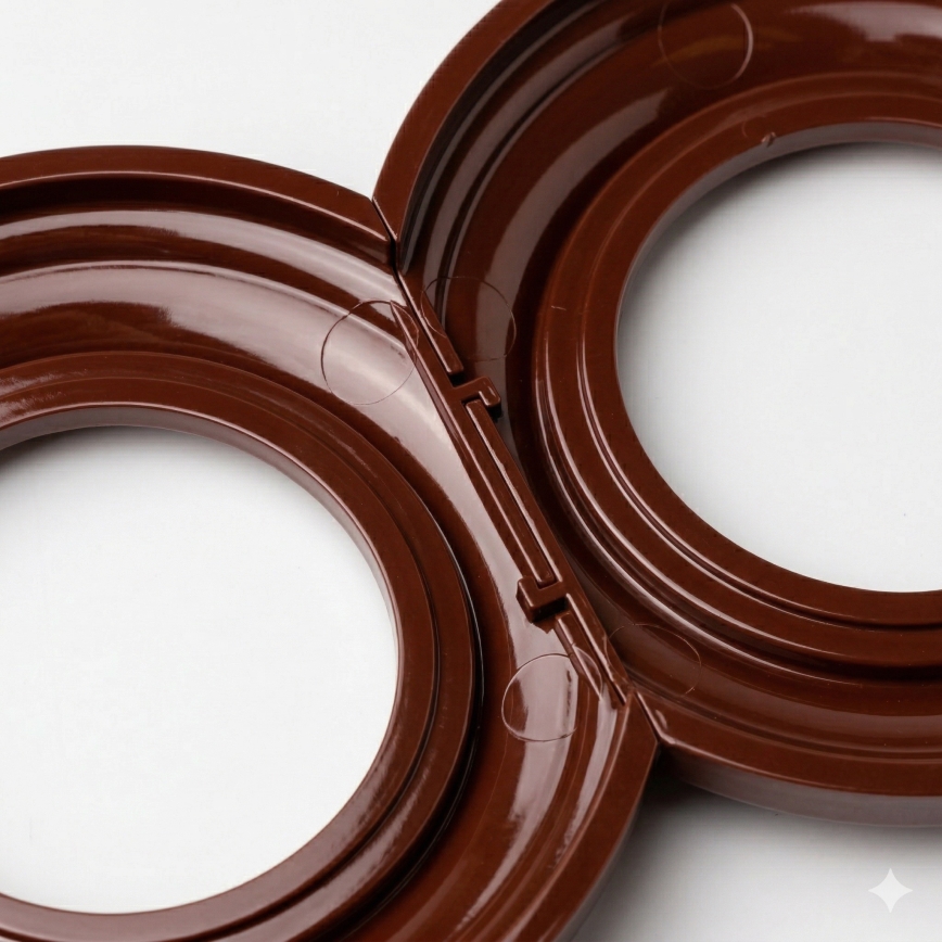 Kliklap - Retro-kehys, tummanruskea