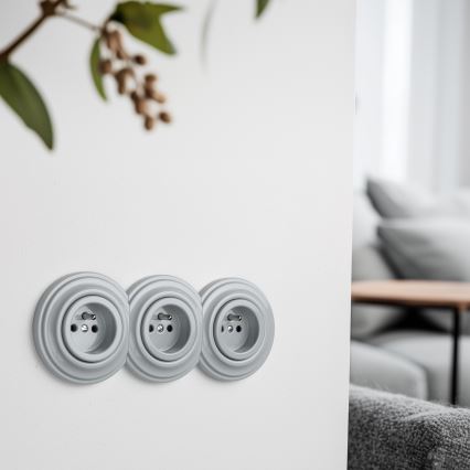 Kliklap - Retro-keskikehys, harmaa