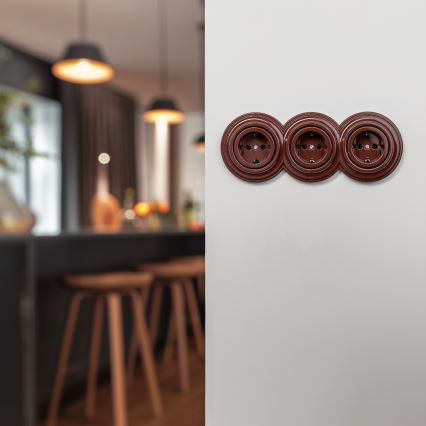 Kliklap - Retro keskimmäinen kehys ruskea