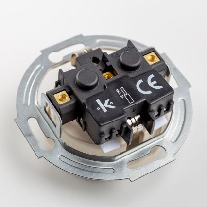 Kliklap - Retro-kotipistorasia kehyksellä SCHUKO 230V/16A beige