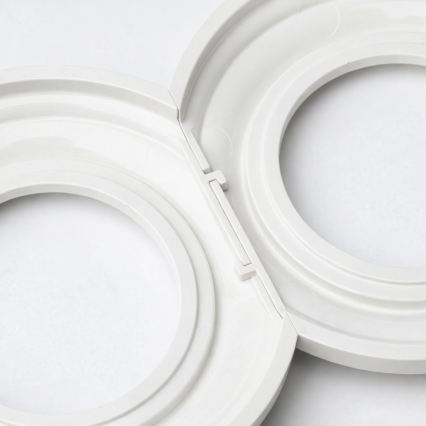 Kliklap - Retro-päätykehys, keraaminen, valkoinen