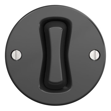 Kliklap - Retro portaikkunakytkin ilman kehystä nro 6 antrasiitti