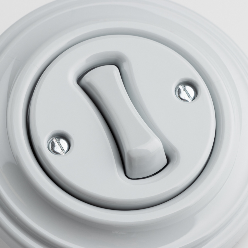 Kliklap - Retro-ristikytkin kehys nro 7, harmaa