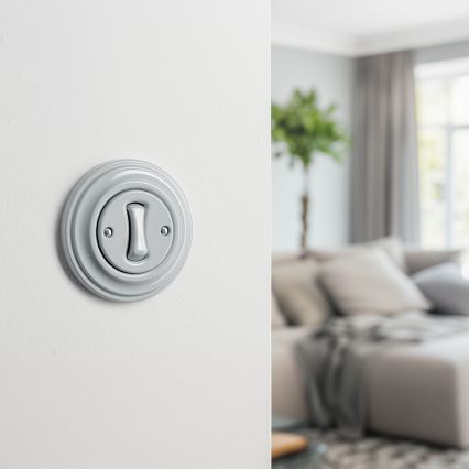 Kliklap - Retro-ristikytkin kehys nro 7, harmaa