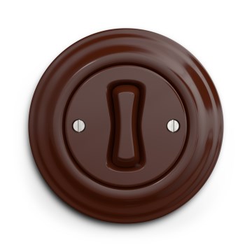 Kliklap - Retro ristikytkin kehys nro 7 ruskea