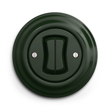 Kliklap - Retro sarjakytkin kehyksellä nro. 5 vihreä