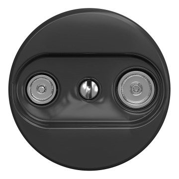 Kliklap - Retro TV+R osallistujapistorasia (pääte) ilman kehystä, antrasiitti