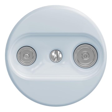 Kliklap - Retro TV+R osallistujapistorasia (pääte) ilman kehystä sininen